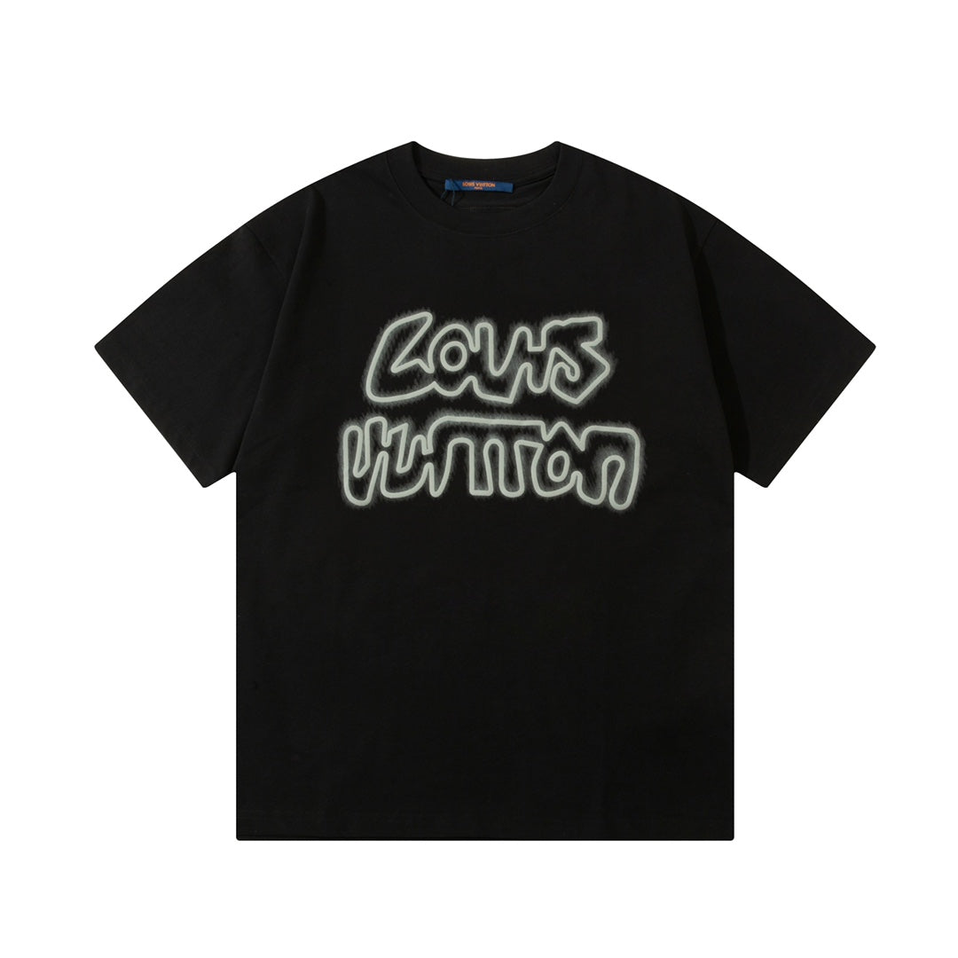 T-Shirt mit Buchstaben-Schaumstoffdruck