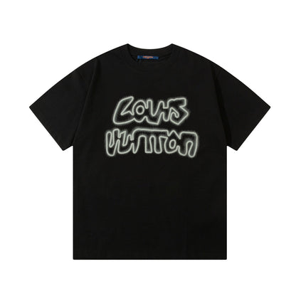 T-Shirt mit Buchstaben-Schaumstoffdruck