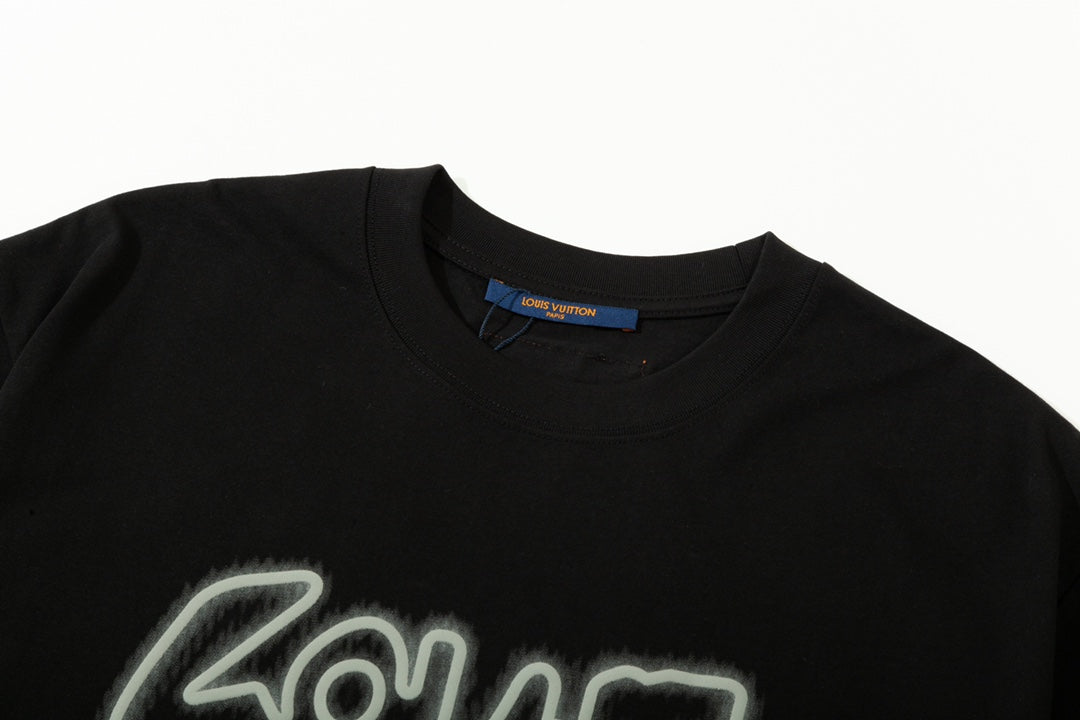 T-Shirt mit Buchstaben-Schaumstoffdruck