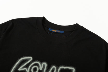 T-Shirt mit Buchstaben-Schaumstoffdruck