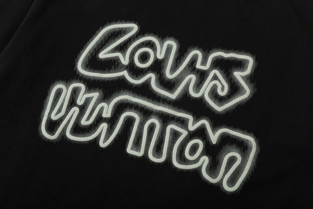 T-Shirt mit Buchstaben-Schaumstoffdruck