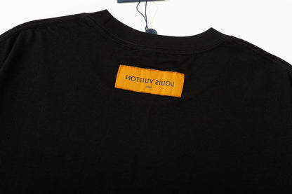 T-Shirt mit Buchstaben-Schaumstoffdruck