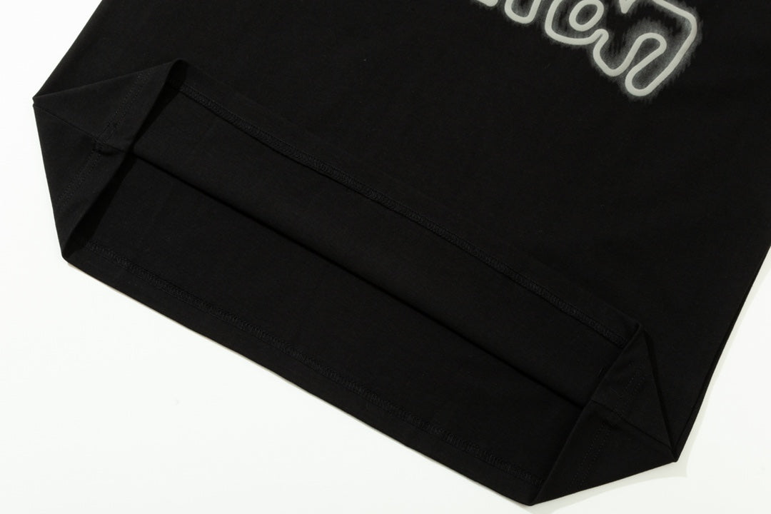 T-Shirt mit Buchstaben-Schaumstoffdruck