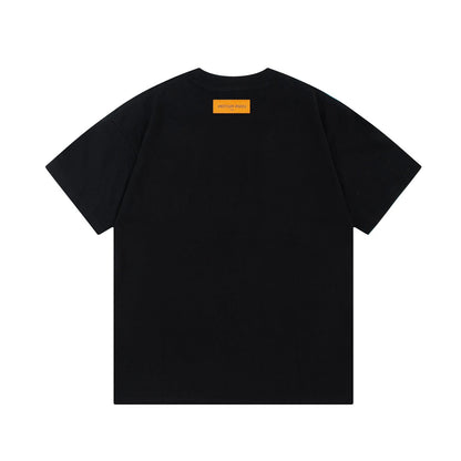 T-Shirt mit Buchstaben-Schaumstoffdruck