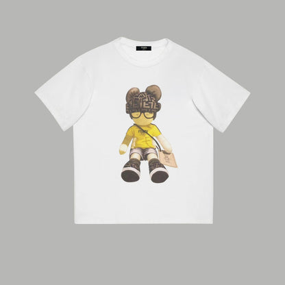 T-Shirt mit Bären-Alphabet-Druck
