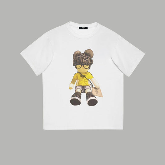 T-Shirt mit Bären-Alphabet-Druck
