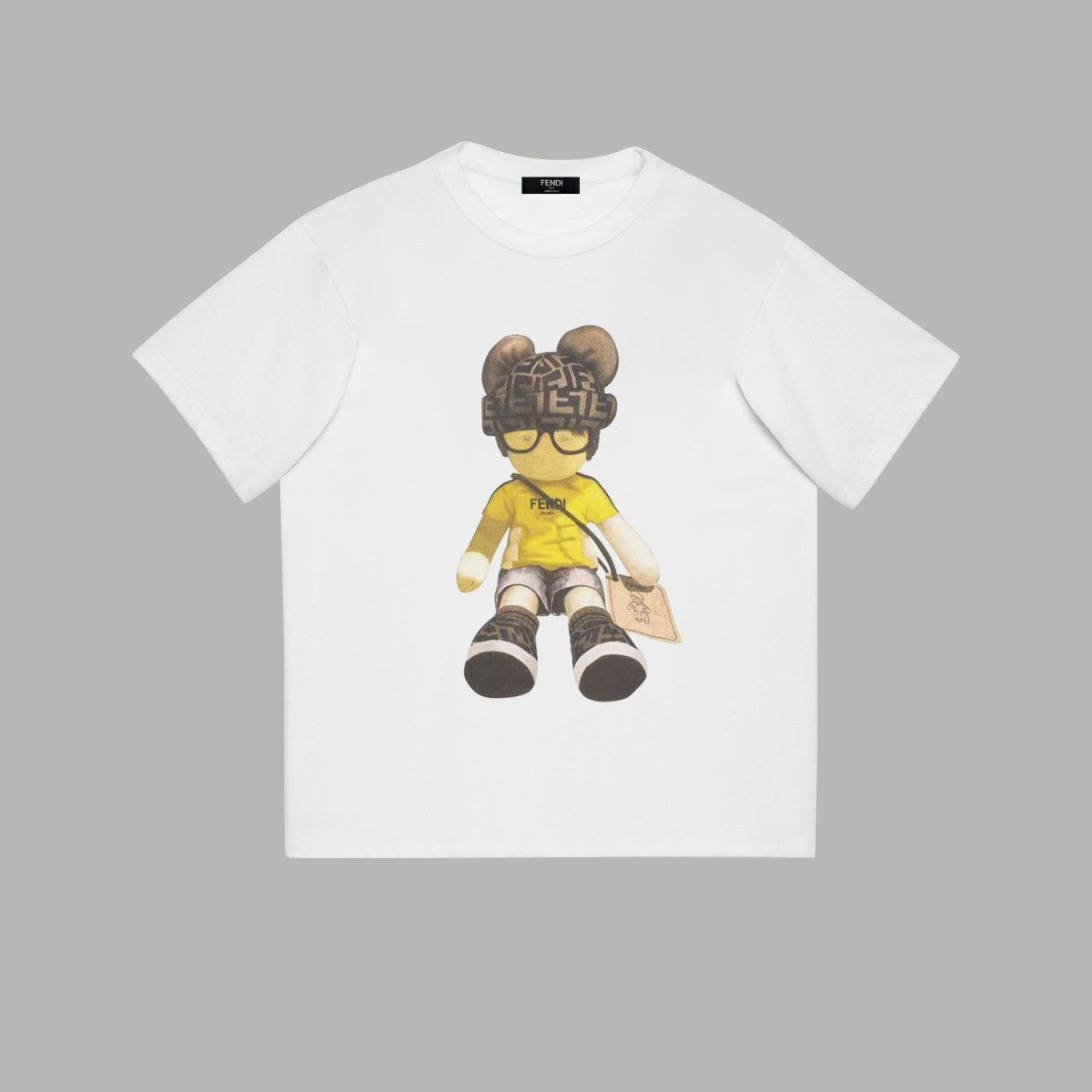 T-Shirt mit Bären-Alphabet-Druck