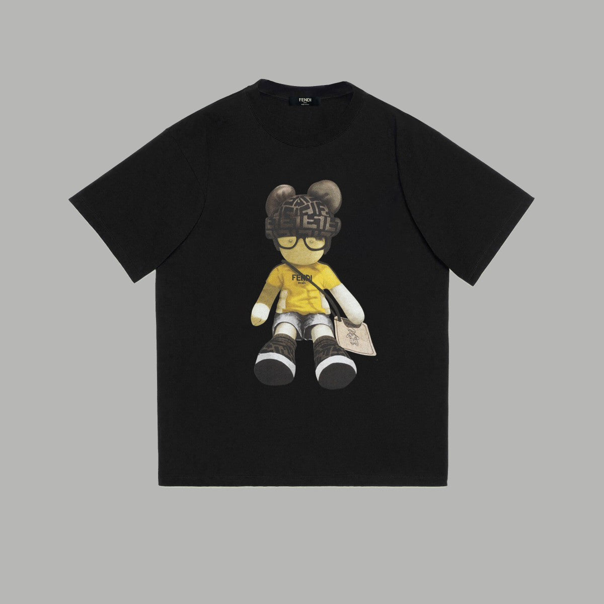 T-Shirt mit Bären-Alphabet-Druck
