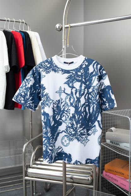Jacquard Strickmuster T-Shirt