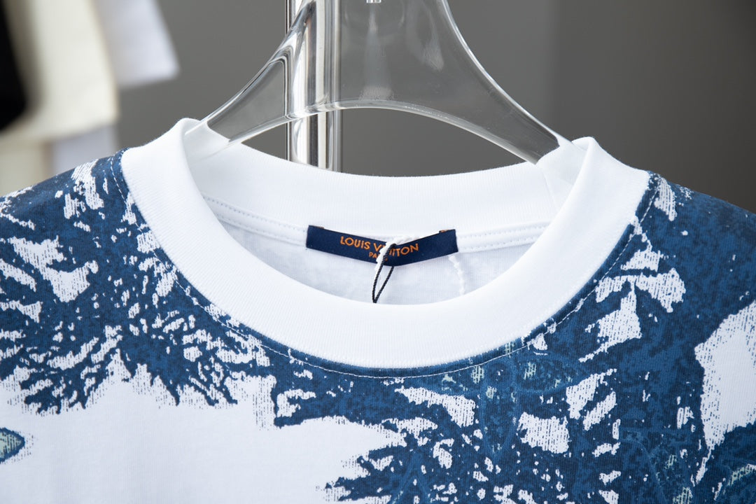 Jacquard Strickmuster T-Shirt