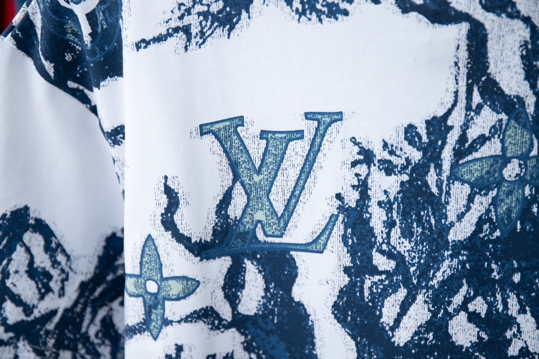 Jacquard Strickmuster T-Shirt