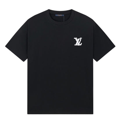 Klassisches T-Shirt mit Print auf Vorder- und Rückseite