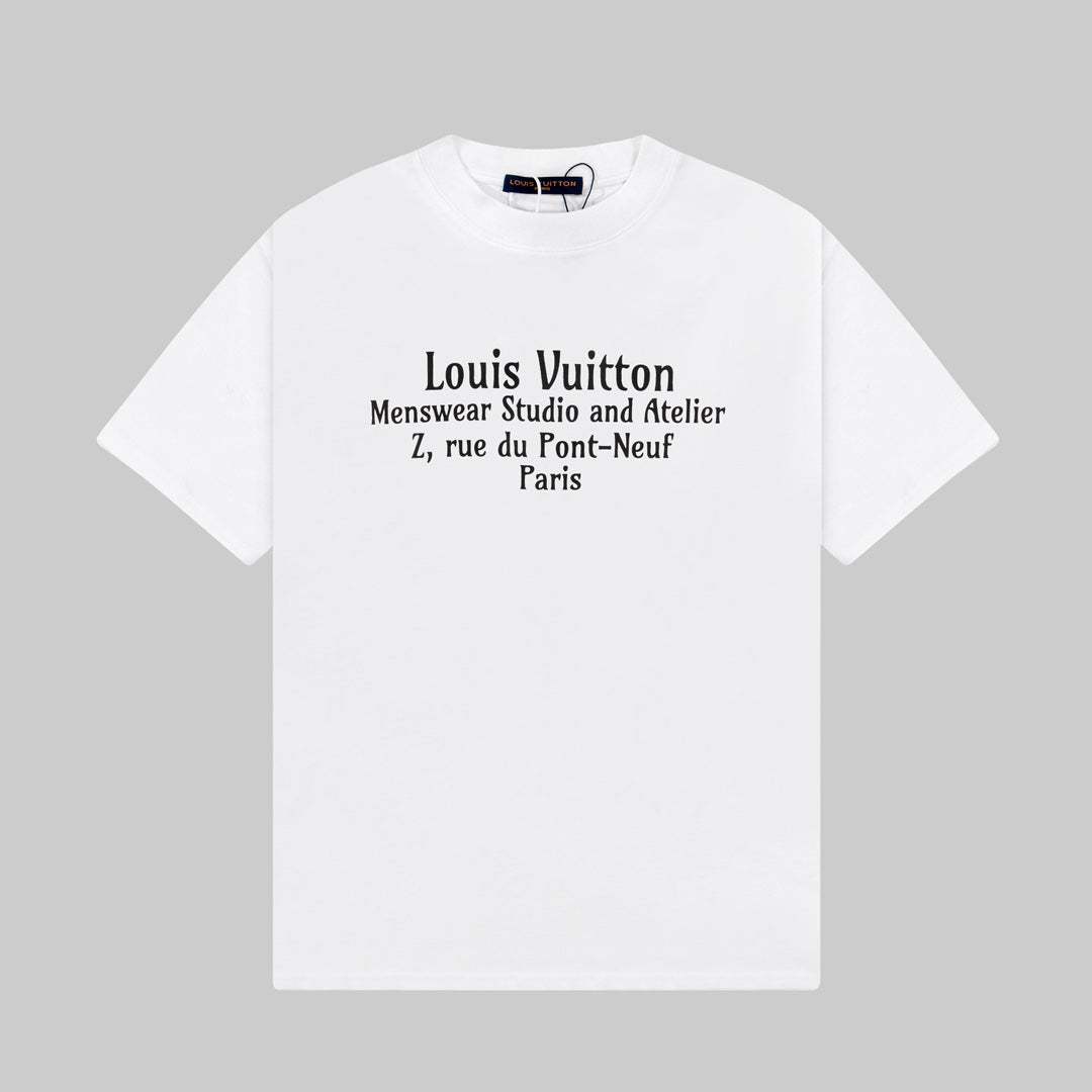 T-Shirt mit Buchstaben-Print vorne und hinten