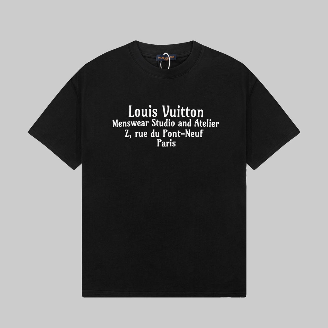 T-Shirt mit Buchstaben-Print vorne und hinten