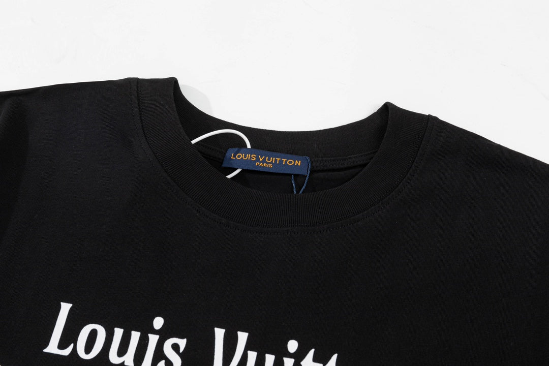 T-Shirt mit Buchstaben-Print vorne und hinten