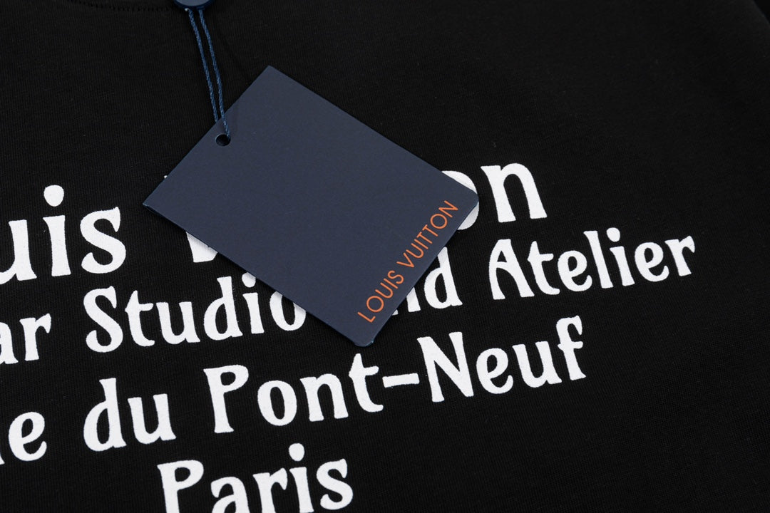 T-Shirt mit Buchstaben-Print vorne und hinten
