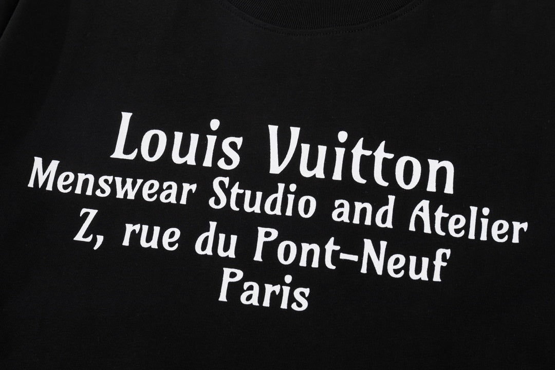 T-Shirt mit Buchstaben-Print vorne und hinten
