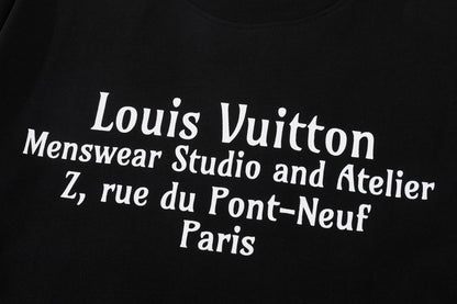 T-Shirt mit Buchstaben-Print vorne und hinten